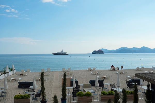Ships Anchored in Cannes Bay