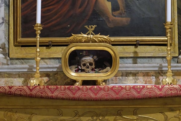 Skull of St Valentine_Rome
