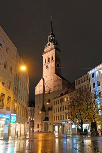 St Peters Church_Munich_Night