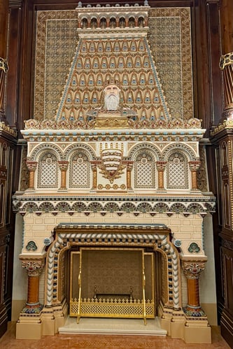 St Stephen Hall_Buda Castle_Budapest_Fireplace