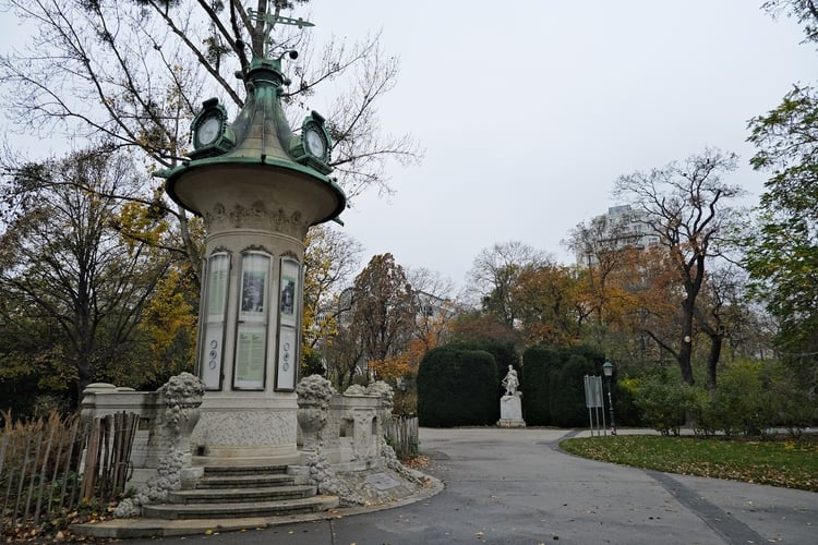 Stadtpark in Vienna in Autumn