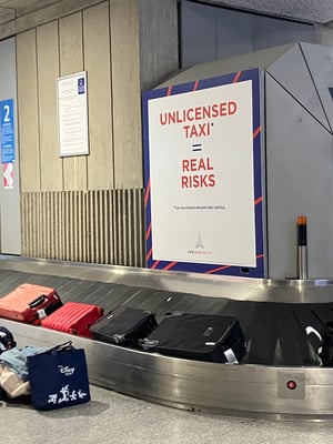 Taxi Warning Paris CDG AIrport