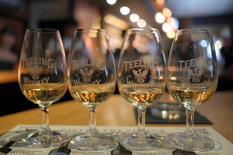 Teeling Irish Whiskey Tasting at the Teeling Distillery in Dublin, Ireland