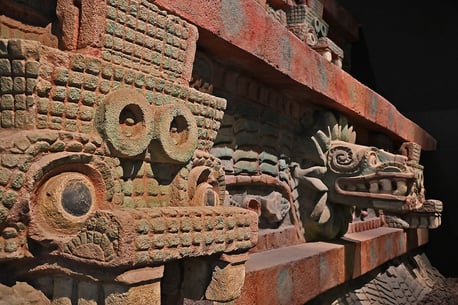 Temple of the Feathered Serpent_Reconstruction_Close-Up_CDMX