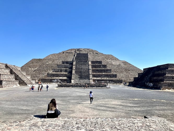Pyramid of the Moon at Teotihuacan, Mexico