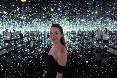 The Broad Art Museum in Los Angeles, California - Yayoi Kusama's iconic Infinity Room