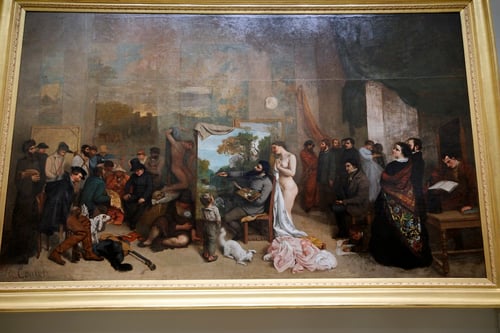 The Painters Studio_Courbet_dOrsay_Paris