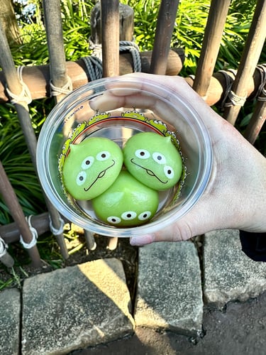 Green Alien Mochi at Tokyo DisneySea