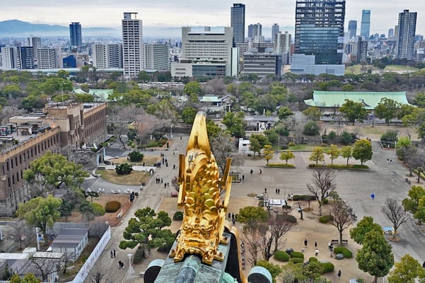 View from Osaka Castle