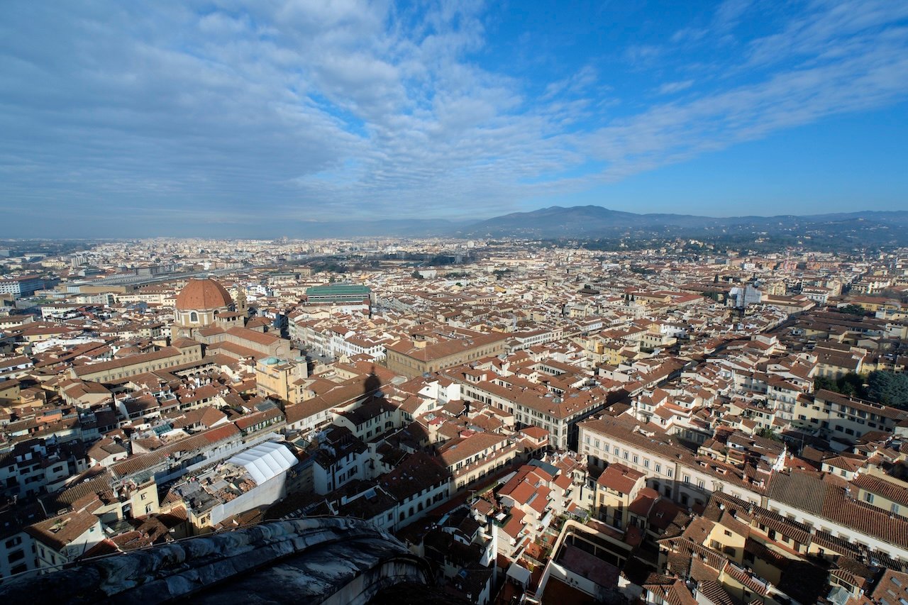 View from the Top of the Duomo_Shadow_Florence