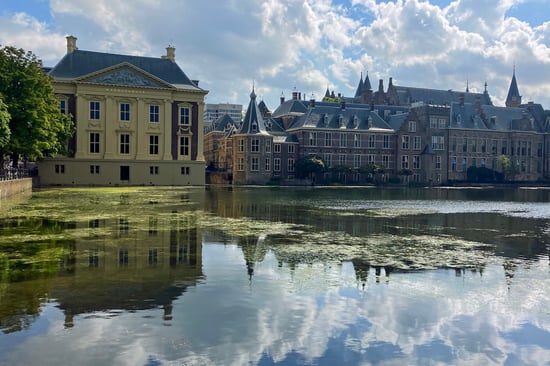 View of Mauritshuis and Binnenhof_The Hague