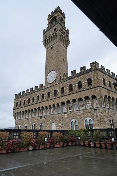 View of Palazzo Vecchio from the Uffizi_Florence