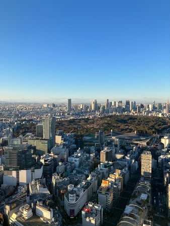 View of Tokyo from Shibuya Sky