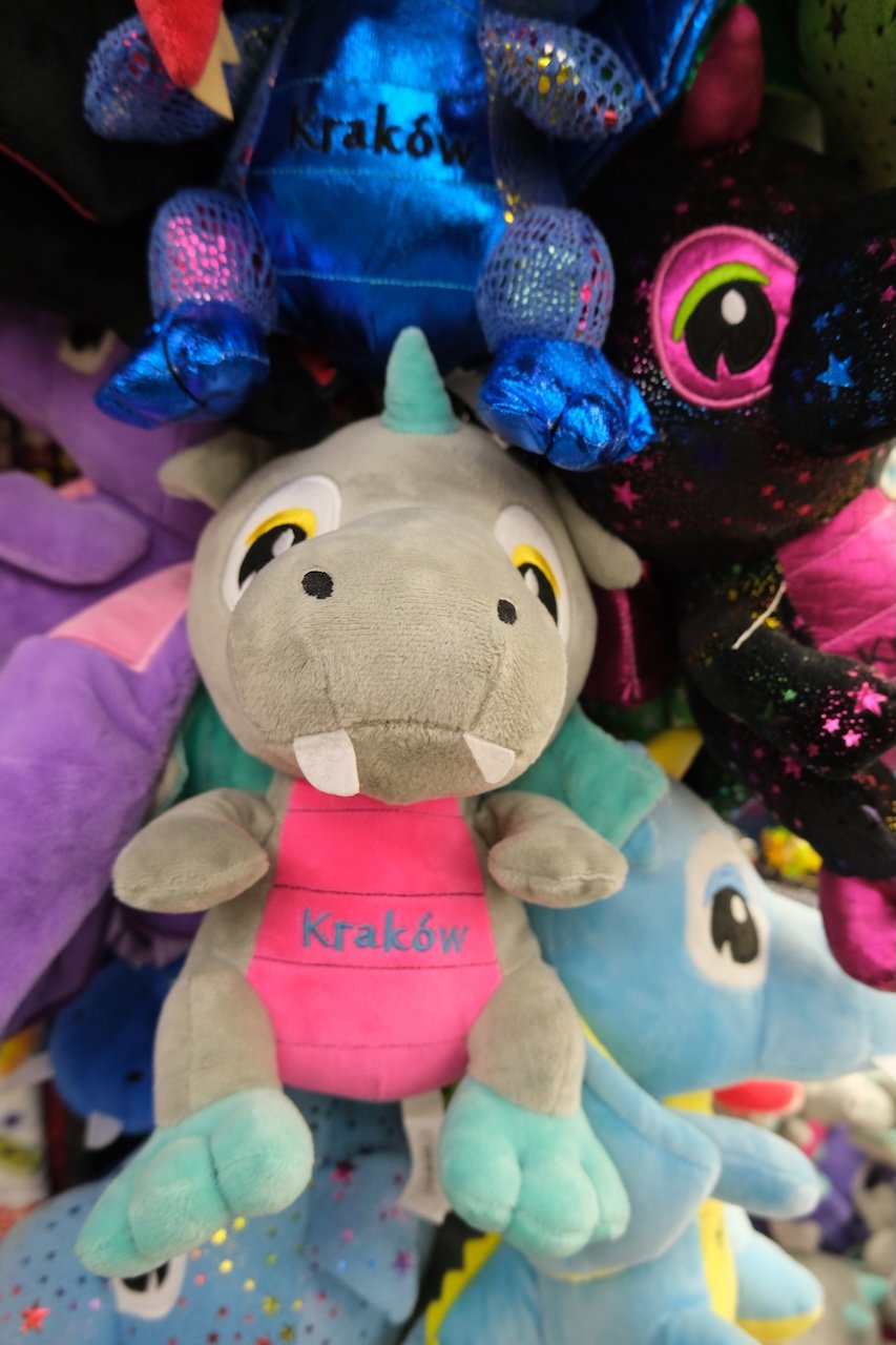 Wawel Dragon Stuffed Animal_Cloth Hall_Krakow