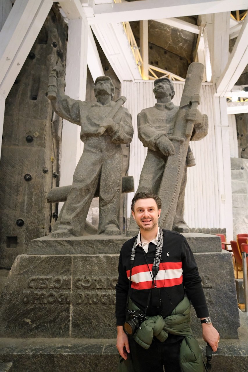 Wieliczka Salt Mine_Brian_Miners Sculpture_Krakow