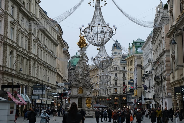 Holiday Lights in Vienna, Austria