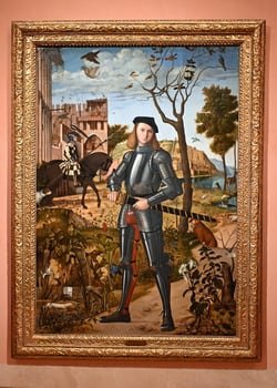 Young Knight in a Landscape_Carpaccio_Madrid