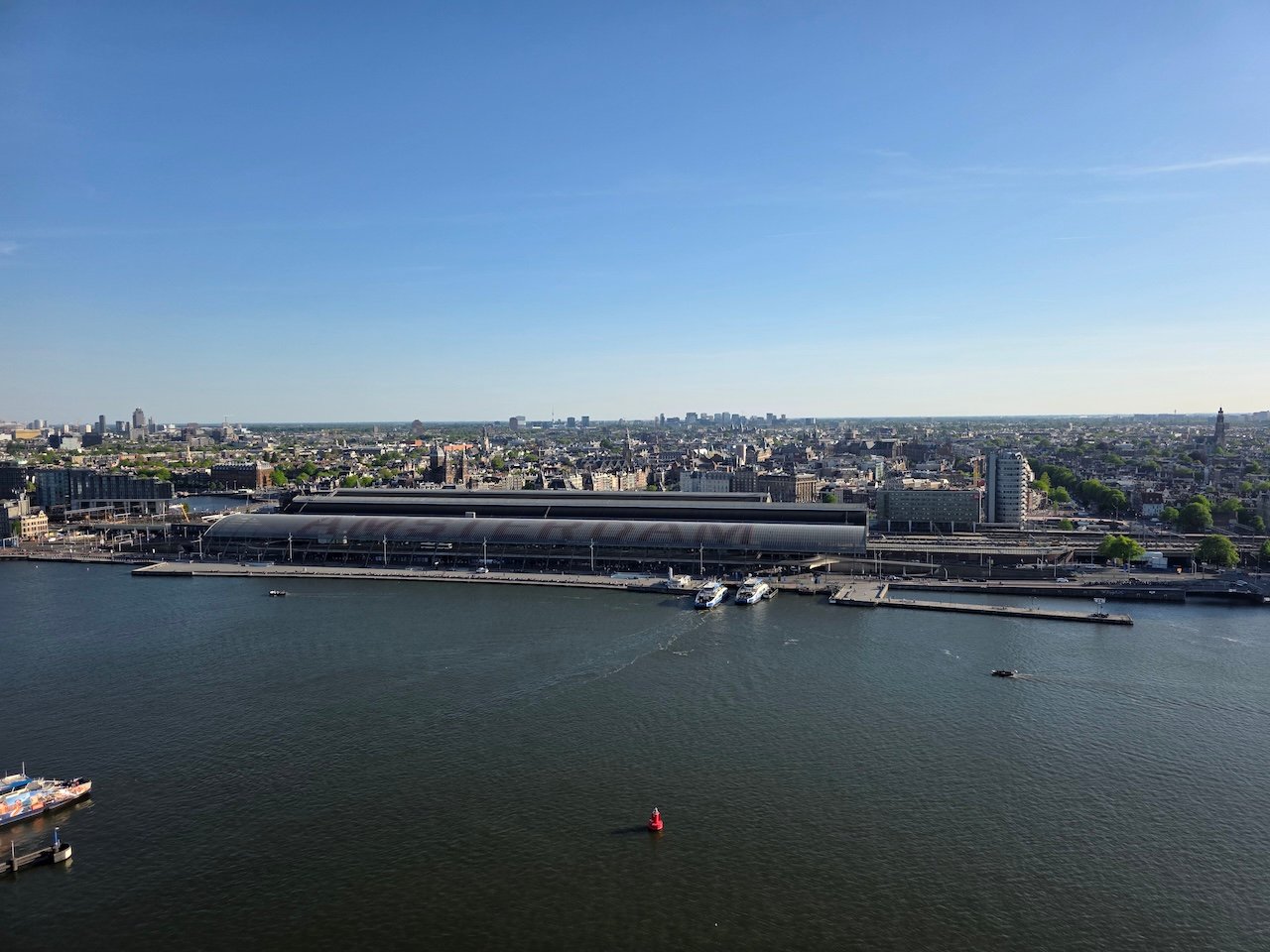 Amsterdam Centraal from Adam Tower Amsterdam Centraal from Adam Tower